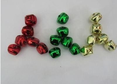 China green, Red, golden color cross jingle bells christmas jingle bell ornament for sale