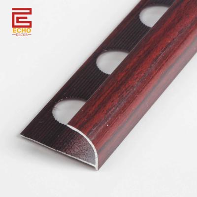 China Aluminum Wood Look Tile Trim Around Tile Trim Backsplash Tile Corner Trim Finishing for sale