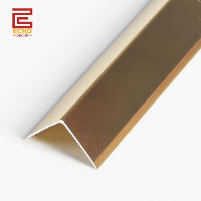 China 20 mm de aluminio de azulejos de esquina exterior bordado con forma de L en venta