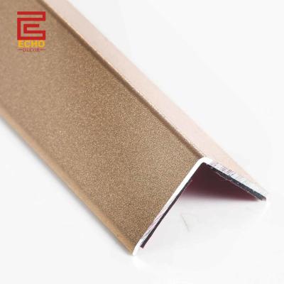 China 15mm Aluminium Fliesen Trim V Kappe Selbstklebstoff Fliesen Rand Trim Veredelung zu verkaufen