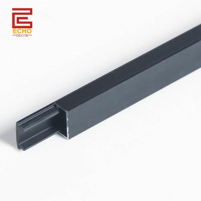 China Schnelle Installation 20mm Aluminiumfliesen Trim Matte Schwarz Anodisiert U Kanal Metall Rand Trim zu verkaufen