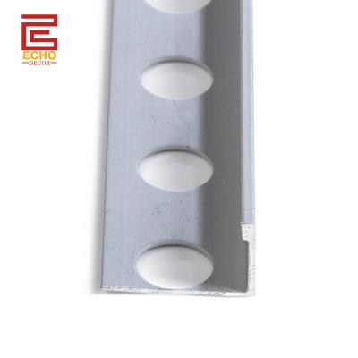 China 12.5mm Anodisierte Silber-Aluminium-Fliesen Trim Wasserdicht Metall Dusche Fliesen Rand Trim zu verkaufen