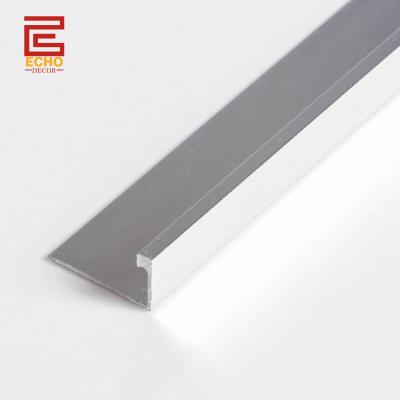 China Silber Aluminium Fliesen Trim Grenze 10mm Gerade Kante Fliesen Trim für Fliesen Porzellan zu verkaufen