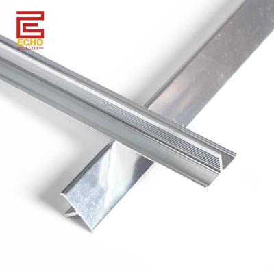 China Anodized Metal Aluminum Tile Trim Tile To Tile Divider T Shape Tile Edge Trim for sale