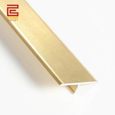 China Aluminium Exterior Flooring T Molding Transition Strip Room Metal Floor Divider Strips for sale