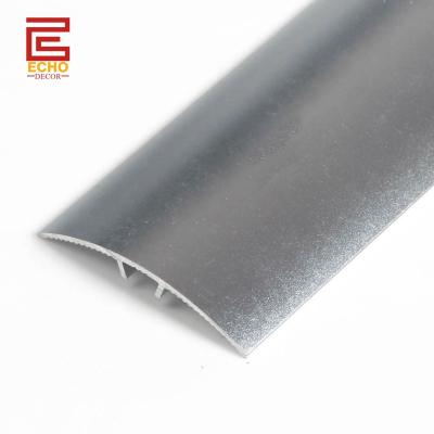 China Satin Nickel Metal Threshold Bars Silver Oak Flooring Transition Strips Seam Cover for sale