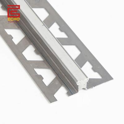 China Silver Expansion Movement Joint Cover Strips Metal Flooring Transition Strips for sale