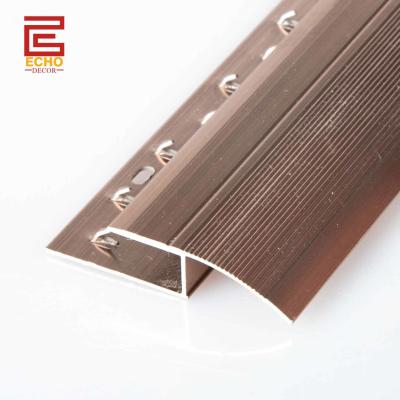 China Door Threshold Carpet Trim Metal Aluminium Carpet To Tile Reducer Strip for sale