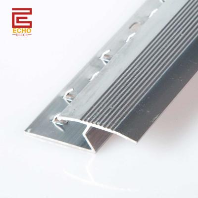 China Home Anti Slip Carpet Trim Metal Carpet To Tile Transition Strip for sale