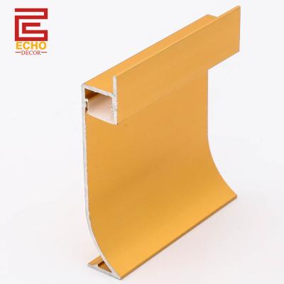 China Anpassungsfähiges, langlebiges Aluminium-Skirting Board mit LED-Kanal-Mounting-LED-Profil zu verkaufen