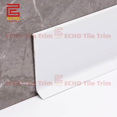 중국 Self Adhesive White Skirting Board Profiles Cover Trim Flooring 판매용