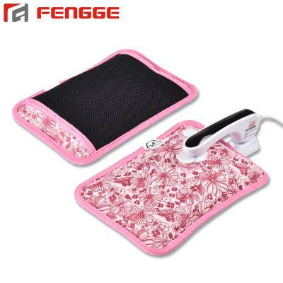 China Rechargeable FLANNEL Hand Warmer Heat Pack Electric Heated Hot Water Bag With Cover for sale