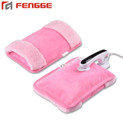 China FLANNEL Electric Heated Hand Warmer Rechargeable Hot Water Bottle for sale