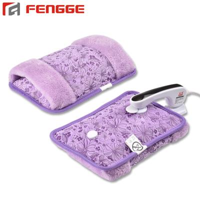 China FLANNEL Electric Heating Pack Refillable Hot Water Bag With Hand Pouch for sale