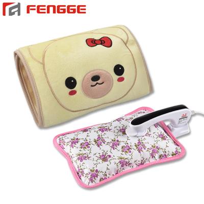 China FLANNEL Rechargeable Heat Pack Electric Hot Water Bottle With Soft Cover for sale