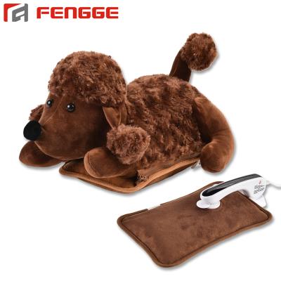 China FLANNEL Hand Electric Heat Warmer Pack Refillable Hot Water Bottle With Plush Toy for sale