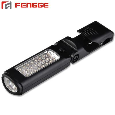 China Flexible Folding Magnetic LED Torch Flashlight Magnetism Plastic Foldable Bendable LED Work Light with Clamp and Magnet for sale