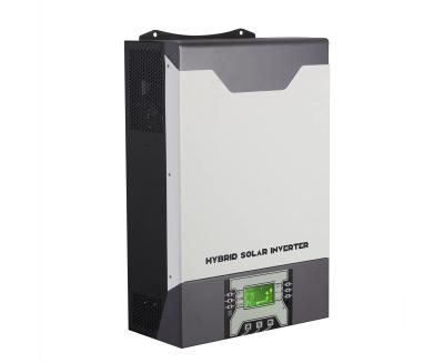 China 5KW MPPT Hybrid Inverter 5KVA 48V 80A 230VAC 500Vdc Parallel Pure Sine Wave Solar Inverter with Battery Charger 455X350X130mm for sale