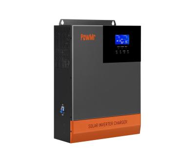 China 3KW all in one inverter charger 120V AC 3000W 60A MPPT solar charge controller PV 100V lifepo4 lead acid battery 378X280X103mm for sale