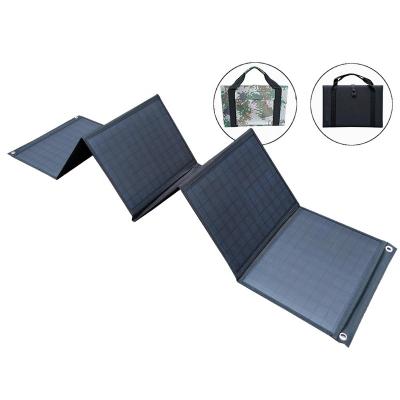 China Portable Waterproof Monocrystalline Silicon Power Bank Folding Monocrystalline Solar Panels 40w Bag For Laptop Notebook for sale