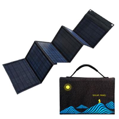 China Solar Panels 42W Foldable Outdoor Flexible USB Solar Panel Charging Cell Phones Waterproof Backpack Folding Solar Battery Mobile Phone Power Chargers for sale