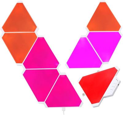 China Modern for Room, Living Room, APP Controllable Triangle Game Lights Perfect Decor Triangle Lights Colorful RGB LED Wall Mounted Light for sale