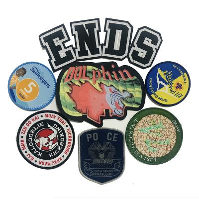 China Viable custom custom logo apparel badges tejida garment parch tejido laser cut apparel woven patch, customized woven badges for sale