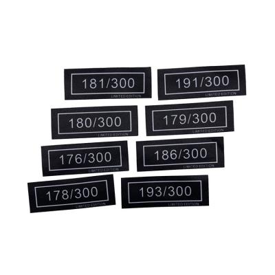 China School Name Viable Personalized Number Set Sequential Successive Number Printed Label for sale