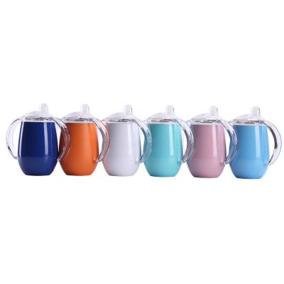 China Wholesale 9oz Double Wall Stainless Steel Vacuum Insulated Tumbler Viable Sippy Cup Kids Tumbler for sale