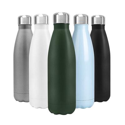 China Sustainable Double Walled Vacuum Flask Insulated Outdoor Sports Drink Cola Shaped Stainless Steel Water Bottles for sale