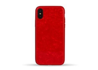 China Os casos protetores do iPhone de TPU com vidro encantador da textura da forma surgem à venda