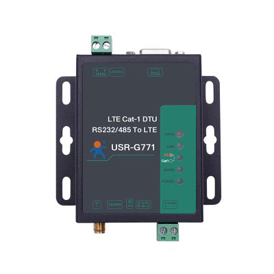 China Input voltage: 9V~36V interfaces rs232 and rs485 from LTE CAT 1 modems to USR-G771-E cellular modem for sale