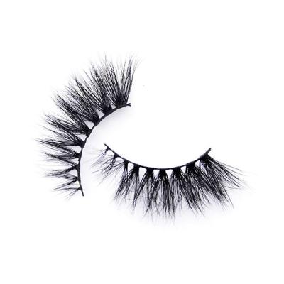 China Natural Soft Vegan 100% Handmade 3D Mink Eyelash Volume Corner Lashes False Eyelashes 3D Mink Group Half Lashes for sale