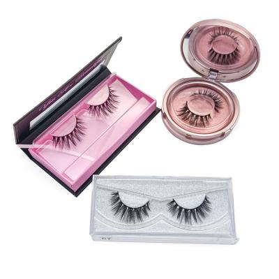 China Natural High Quality Silk Eyelash Extension Fluffy 5 Pairs Set 5D Faux Mink Eyelash for sale