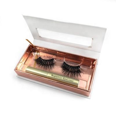 China Newest Reusable Magnetic Eyelashes Kit Magnetic Eyeliner With Magnetic Eyelashes Magnetic Eyelashes for sale