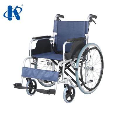 China Modern Aluminum Wheelchair Kaiyang Design Ky864LJ Aluminum Wheelchair With Backrest Foldable Lightweight Wheelchair United Brake for sale