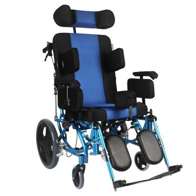 China 45Â ° adjustable seat and 95Â ° - 175Â ° Kaiyang Adjustable Backrest Wheelchair For Cerebral Palsy Children And Teenage Adult Cerebral Palsy Aluminum Lightweight Wheelchair KY958LC-A for sale