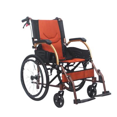 China Aluminum wheelchair with kaiyang KY863LAJ-E-20 detachable aluminum folding manual wheelchair backest foldable for sale generation displacement aluminum wheelchair for sale