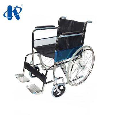 China Best Selling Kaiyang Wheelchair Chromed By Standard Cheap Steel Wheelchair Products Wheelchair Price KY809 Manual Standard for sale