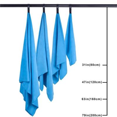 China Customized QUICK DRY Microfiber Towel Microfiber Suede Towel Sports /Gym /Travel Quick Dry Towel for sale