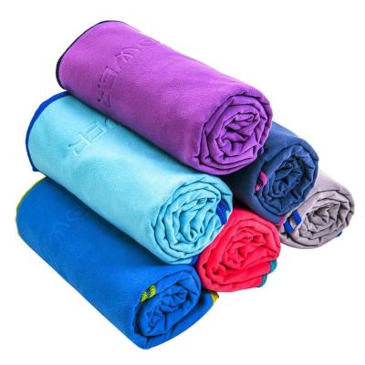 China 2020 custom made quick dry suede logo design sport travel towel microfiber gym towel safe for children from china. for sale