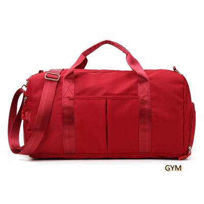 China Travel Gym Bag For Man Pink Women Gym Logo Large Capacity Duffle Sports Football Waterproof Customized Travel Bag for sale