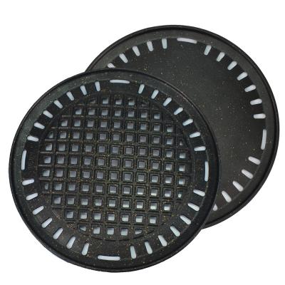 China Easily Bake Cleaned Korean Style BBQ Grill for Roasting and Baking, and Round Non-Stick BBQ Tray for Commercial Use for sale