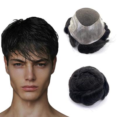 China Wholesale high quality stock straight color hair prosthesis hair mono end hairpiece for man for sale