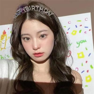 China Viable Hair Accessories Set Crown Tiara Rhinestone Headband Hair Band Circle Circle Birthday Gift For Women Girl Children for sale