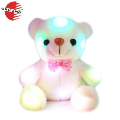 China Color Changing ORILAND Toys Glow In The Dark Light Up Toy Led Flash Teddy Bear for sale