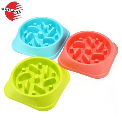 China Viable Hot Dog Slow Bowl Anti-Swallow Food Bowl Plastic Jungle Pet Slow Feeder Selling Slow Feeder for sale