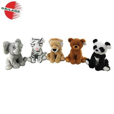 China Children Toy Gift Cute Stuffed Forest Animals Lion Tiger Bear Elephant Plush Toys for sale