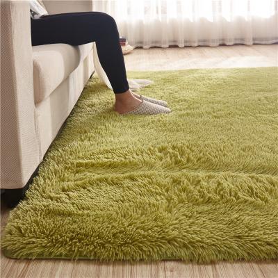 China Cheap And Soft Indoor Modern Area Rugs Super Silky Smooth Shag Rugs Non Slip Super Silky Smooth Blankets for sale