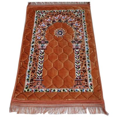 China Wholesale Cheap Factory Price Muslim Export Quilting Soft Foam Travel Pocket Padded Prayer Mat for sale